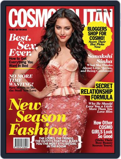 Cosmopolitan India August 20th, 2012 Digital Back Issue Cover