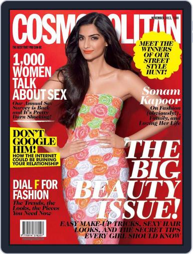 Cosmopolitan India November 16th, 2013 Digital Back Issue Cover