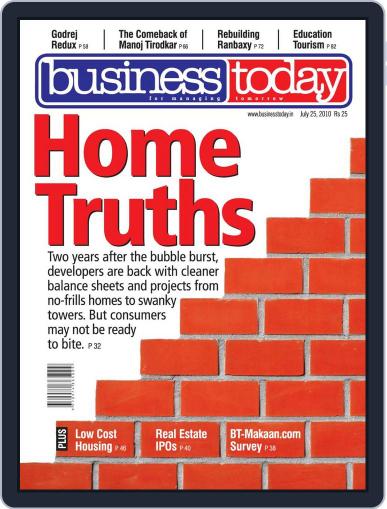 Business Today July 9th, 2010 Digital Back Issue Cover