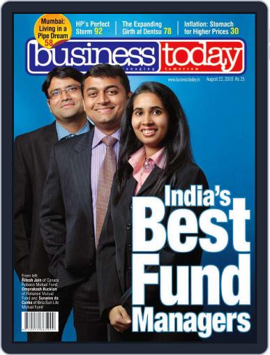 Business Today August 6th, 2010 Digital Back Issue Cover