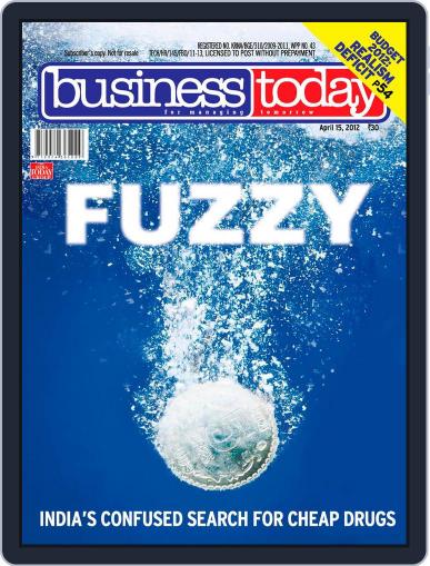 Business Today March 30th, 2012 Digital Back Issue Cover