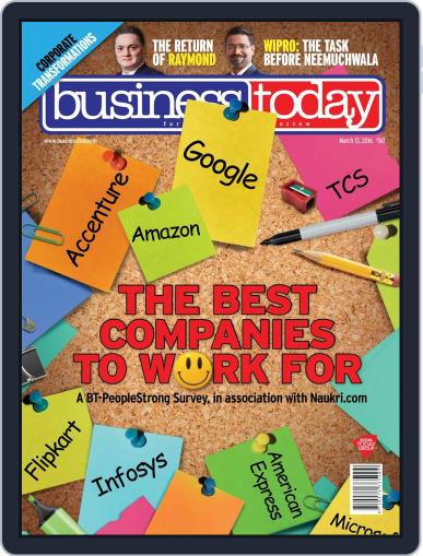 Business Today March 13th, 2016 Digital Back Issue Cover
