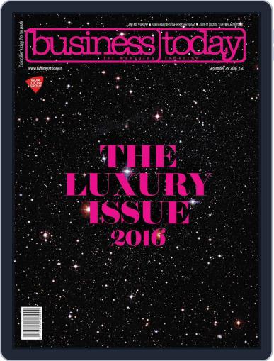 Business Today September 7th, 2016 Digital Back Issue Cover
