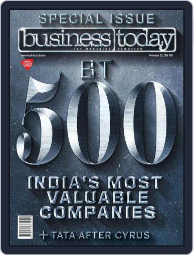Business Today November 20th, 2016 Digital Back Issue Cover