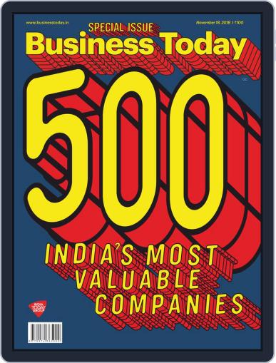 Business Today November 18th, 2018 Digital Back Issue Cover