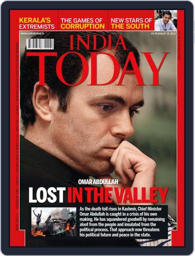 India Today August 6th, 2010 Digital Back Issue Cover