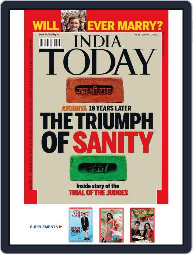 India Today October 1st, 2010 Digital Back Issue Cover