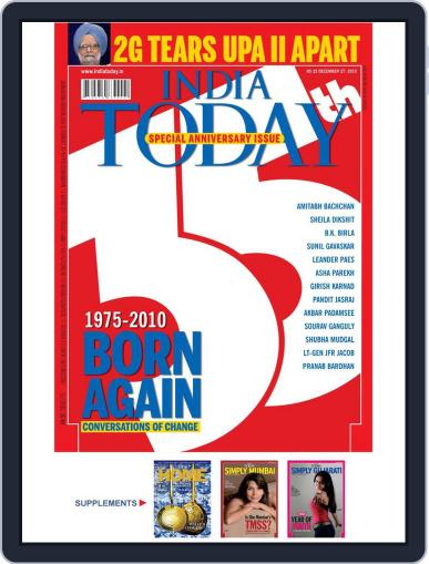 India Today December 17th, 2010 Digital Back Issue Cover