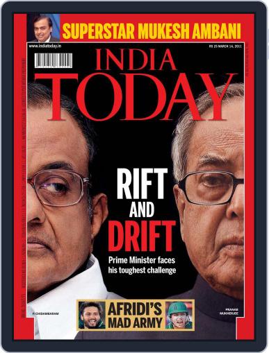 India Today March 11th, 2011 Digital Back Issue Cover
