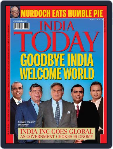 India Today July 22nd, 2011 Digital Back Issue Cover