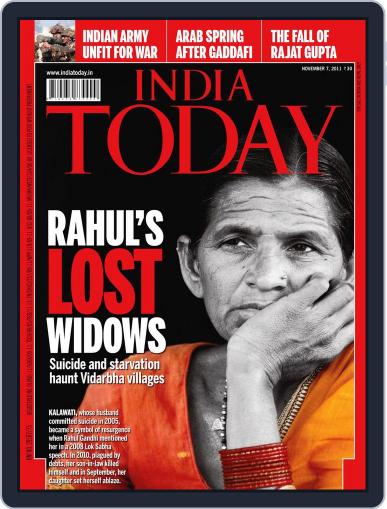 India Today October 28th, 2011 Digital Back Issue Cover