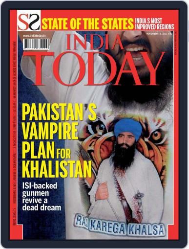 India Today November 4th, 2011 Digital Back Issue Cover