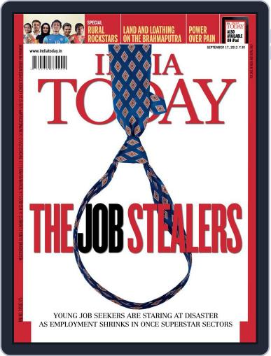 India Today September 7th, 2012 Digital Back Issue Cover