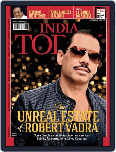 India Today October 22nd, 2012 Digital Back Issue Cover