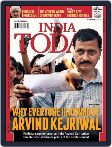 India Today October 29th, 2012 Digital Back Issue Cover