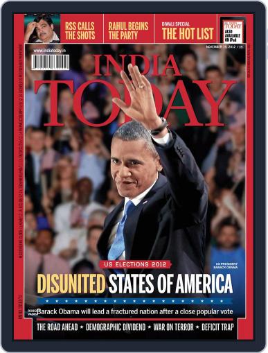 India Today November 9th, 2012 Digital Back Issue Cover