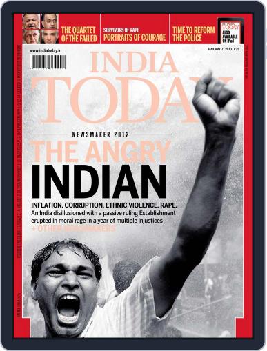India Today December 28th, 2012 Digital Back Issue Cover