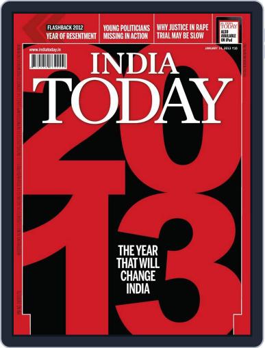 India Today January 4th, 2013 Digital Back Issue Cover