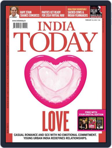 India Today February 8th, 2013 Digital Back Issue Cover