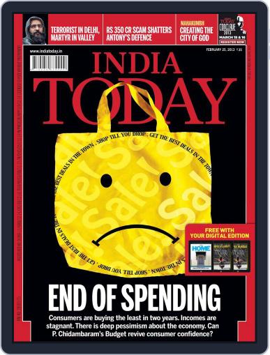 India Today February 15th, 2013 Digital Back Issue Cover