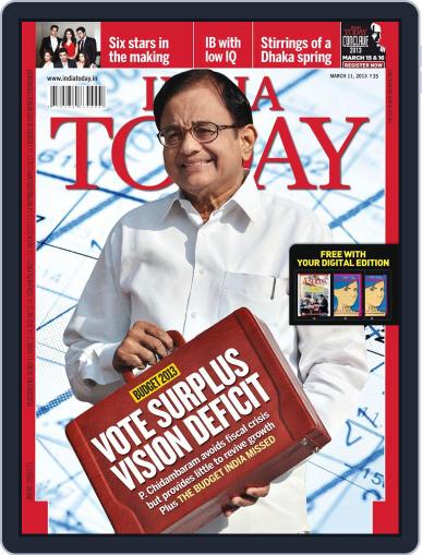 India Today March 1st, 2013 Digital Back Issue Cover