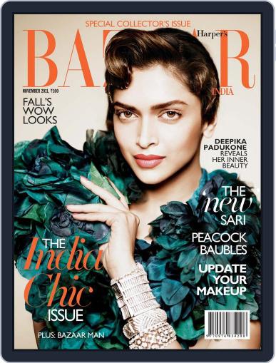 Harper's Bazaar India November 18th, 2011 Digital Back Issue Cover