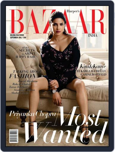 Harper's Bazaar India September 1st, 2016 Digital Back Issue Cover