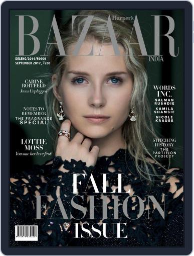 Harper's Bazaar India September 1st, 2017 Digital Back Issue Cover