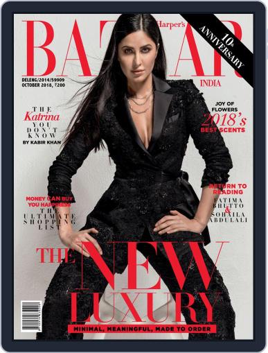 Harper's Bazaar India (Digital) October 1st, 2018 Issue Cover