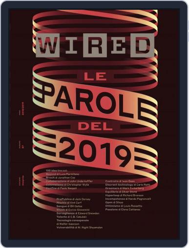 Wired Italia December 1st, 2018 Digital Back Issue Cover