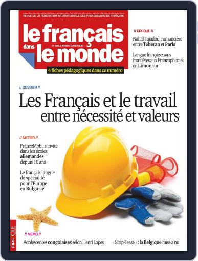 Le Français Dans Le Monde January 31st, 2013 Digital Back Issue Cover