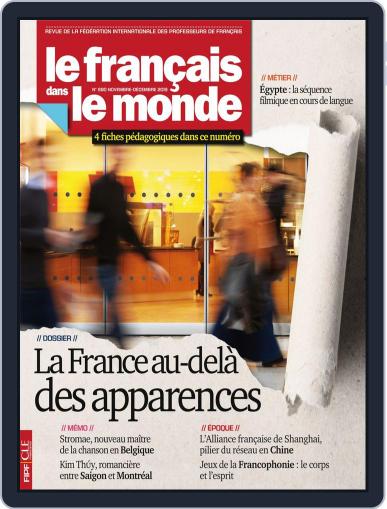Le Français Dans Le Monde November 6th, 2013 Digital Back Issue Cover