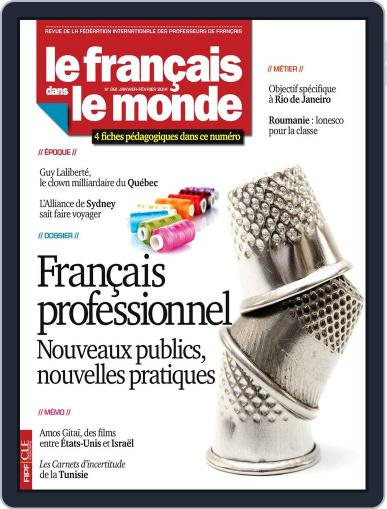 Le Français Dans Le Monde January 13th, 2014 Digital Back Issue Cover