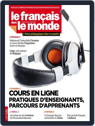 Le Français Dans Le Monde July 1st, 2016 Digital Back Issue Cover