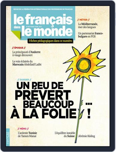 Le Français Dans Le Monde March 17th, 2017 Digital Back Issue Cover