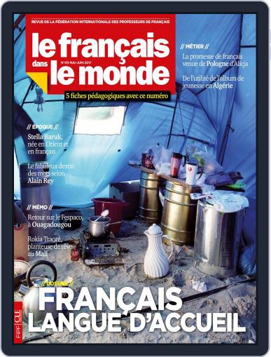 Le Français Dans Le Monde May 1st, 2017 Digital Back Issue Cover