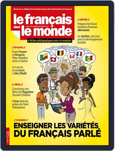 Le Français Dans Le Monde November 1st, 2017 Digital Back Issue Cover