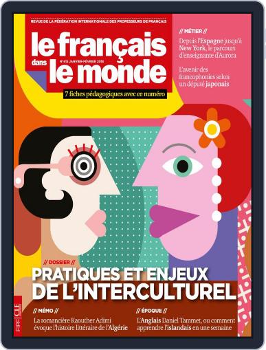 Le Français Dans Le Monde January 1st, 2018 Digital Back Issue Cover