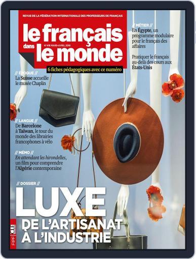 Le Français Dans Le Monde March 1st, 2018 Digital Back Issue Cover