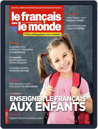 Le Français Dans Le Monde November 1st, 2018 Digital Back Issue Cover