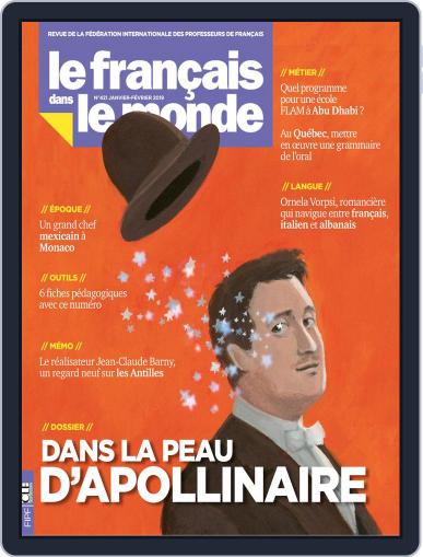 Le Français Dans Le Monde January 7th, 2019 Digital Back Issue Cover