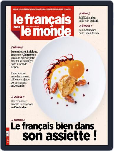 Le Français Dans Le Monde (Digital) May 1st, 2019 Issue Cover