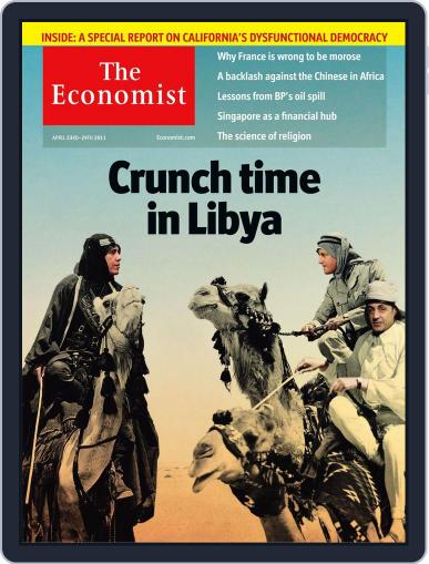 The Economist Continental Europe Edition April 22nd, 2011 Digital Back Issue Cover