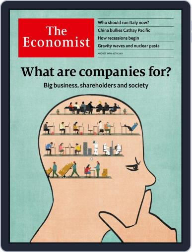 The Economist Continental Europe Edition August 24th, 2019 Digital Back Issue Cover