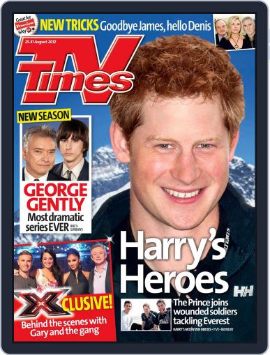 TV Times August 21st, 2012 Digital Back Issue Cover
