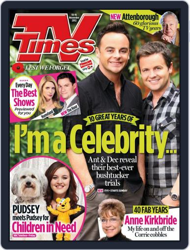 TV Times November 5th, 2012 Digital Back Issue Cover