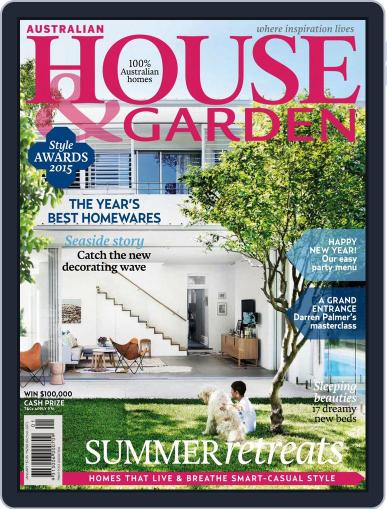 Australian House & Garden January 1st, 2016 Digital Back Issue Cover