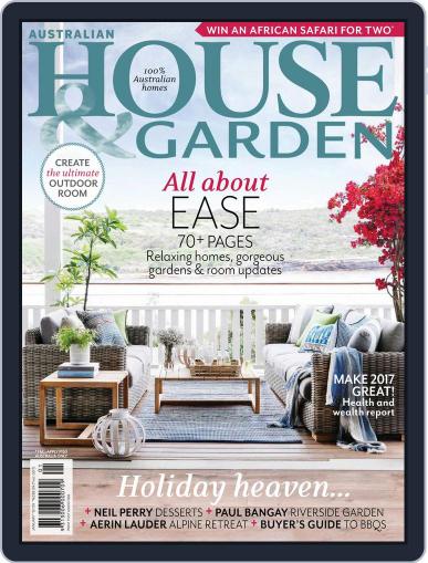 Australian House & Garden January 1st, 2017 Digital Back Issue Cover