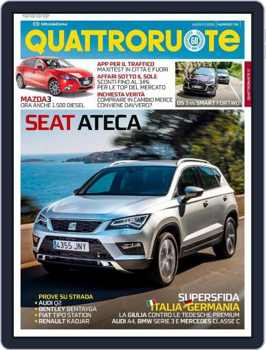 Quattroruote August 1st, 2016 Digital Back Issue Cover