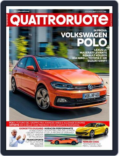 Quattroruote October 1st, 2017 Digital Back Issue Cover